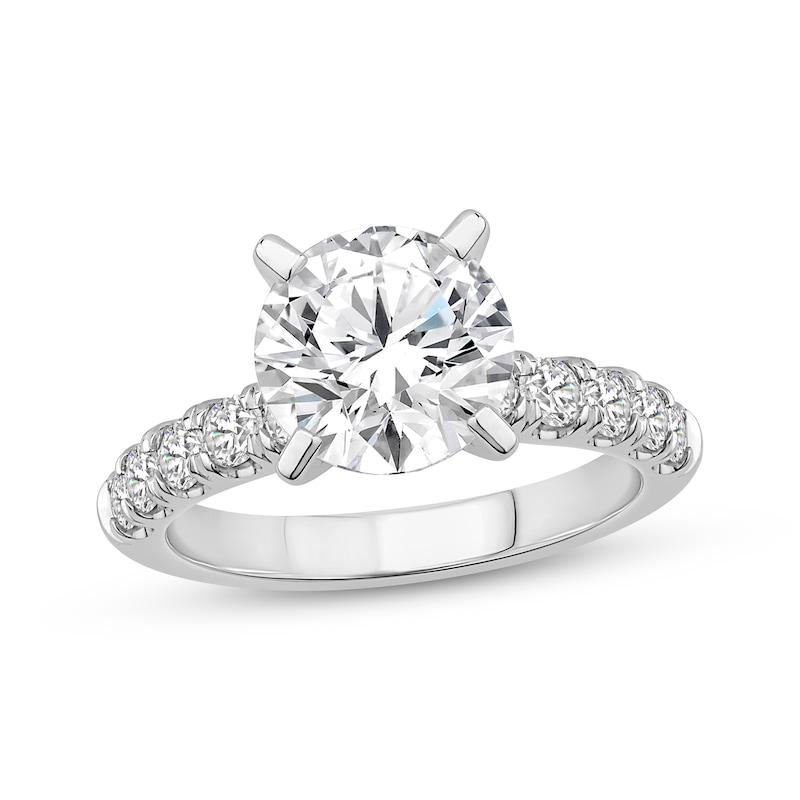 Main Image 1 of Lab-Grown Diamonds by KAY Round-Cut Engagement Ring 3-5/8 ct tw 14K White Gold