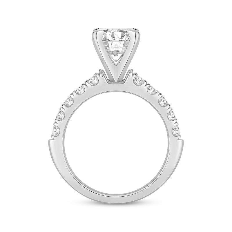 Main Image 3 of Lab-Grown Diamonds by KAY Round-Cut Engagement Ring 3-5/8 ct tw 14K White Gold