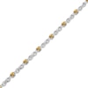 Thumbnail Image 2 of Citrine & White Lab-Created Sapphire Infinity Bracelet Sterling Silver 7.25&quot;