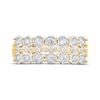 Thumbnail Image 3 of Diamond Three-Row Anniversary Ring 1/2 ct tw 10K Yellow Gold