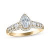 Thumbnail Image 0 of Pear-Shaped Diamond Halo Engagement Ring 7/8 ct tw 14K Yellow Gold