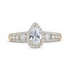 Thumbnail Image 2 of Pear-Shaped Diamond Halo Engagement Ring 7/8 ct tw 14K Yellow Gold