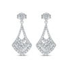 Thumbnail Image 2 of Multi-Diamond Drop Earrings 5/8 ct tw 14K White Gold