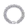 Thumbnail Image 1 of Solid Byzantine Chain Bracelet 11.7mm Sterling Silver 7.5&quot;