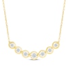 Thumbnail Image 1 of Lab-Grown Diamonds by KAY Smile Necklace 5/8 ct tw 14K Yellow Gold 18&quot;