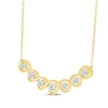 Thumbnail Image 2 of Lab-Grown Diamonds by KAY Smile Necklace 5/8 ct tw 14K Yellow Gold 18&quot;