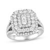 Thumbnail Image 1 of Multi-Diamond Emerald-Shaped Engagement Ring 1-3/4 ct tw 14K White Gold