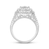 Thumbnail Image 3 of Multi-Diamond Emerald-Shaped Engagement Ring 1-3/4 ct tw 14K White Gold