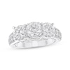 Thumbnail Image 1 of Round-Cut Diamond Three-Stone Engagement Ring 3 ct tw 14K White Gold