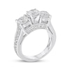 Thumbnail Image 2 of Round-Cut Diamond Three-Stone Engagement Ring 3 ct tw 14K White Gold