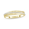 Thumbnail Image 1 of Men's Diamond Diagonal Band 1/10 ct tw 10K Yellow Gold