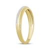 Thumbnail Image 2 of Men's Diamond Diagonal Band 1/10 ct tw 10K Yellow Gold