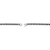 Thumbnail Image 3 of Men's Black Sapphire Tennis Necklace Sterling Silver 20&quot;