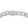 Thumbnail Image 2 of Men's Diamond Hollow Box Chain Bracelet 1-1/2 ct tw Sterling Silver 8.5&quot;