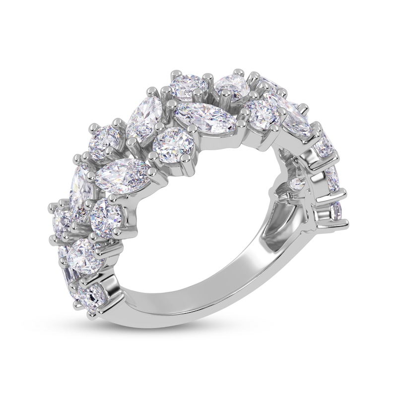 Main Image 2 of Lab-Grown Diamonds by KAY Marquise & Round-Cut Scatter Ring 2 ct tw 14K White Gold