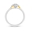 Thumbnail Image 3 of Multi-Diamond Star Promise Ring 1/6 ct tw 24K Yellow Gold Vermeil Sterling Silver