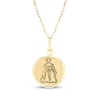 Thumbnail Image 1 of Zodiac Virgo Medallion Necklace 14K Yellow Gold 18&quot;