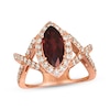 Thumbnail Image 1 of Le Vian Marquise-Cut Garnet Ring 7/8 ct tw Diamonds 14K Strawberry Gold