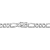 Thumbnail Image 3 of Men's Diamond Figaro Chain Necklace 2-3/4 ct tw Sterling Silver 20&quot;