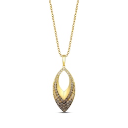 Le Vian Chocolate Ombré Diamond Necklace 7/8 ct tw 14K Honey Gold 20&quot;