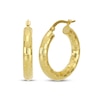 Thumbnail Image 1 of Italian Brilliance Diamond-Cut Disco Hoop Earrings 14K Yellow Gold 15mm