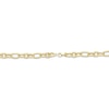 Thumbnail Image 3 of Italian Brilliance Hollow Diamond-Cut Figaro Chain Necklace 14K Yellow Gold 18&quot;