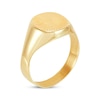 Thumbnail Image 2 of Men's Diamond-Cut Starburst Signet Ring 14K Yellow Gold