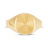 Thumbnail Image 3 of Men's Diamond-Cut Starburst Signet Ring 14K Yellow Gold