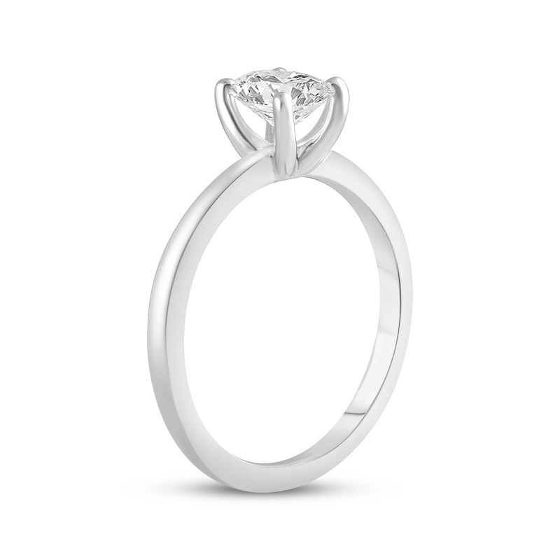 Main Image 2 of Lab-Created Diamonds by KAY Oval-Cut Solitaire Engagement Ring 3/4 ct tw 14K White Gold (F/VS2)