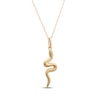 Thumbnail Image 1 of Textured Snake Necklace 14K Yellow Gold 18&quot;