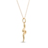 Thumbnail Image 2 of Textured Snake Necklace 14K Yellow Gold 18&quot;