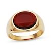 Thumbnail Image 1 of Men's Oval-Cut Garnet Ring 10K Yellow Gold