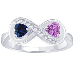 Birthstone Couple's Infinity Ring