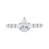 Thumbnail Image 3 of Pear-Shaped Diamond Engagement Ring 7/8 ct tw 14K White Gold