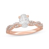 Thumbnail Image 0 of Neil Lane Artistry Oval-Cut Lab-Created Diamond Engagement Ring 1-1/3 ct tw 14K Rose Gold
