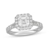 Thumbnail Image 0 of Neil Lane Artistry Square Emerald-Cut Lab-Created Diamond Halo Engagement Ring 2-1/3 ct tw 14K White Gold