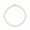 Thumbnail Image 1 of Children's Hollow Curb Chain Bracelet 14K Yellow Gold 6&quot;