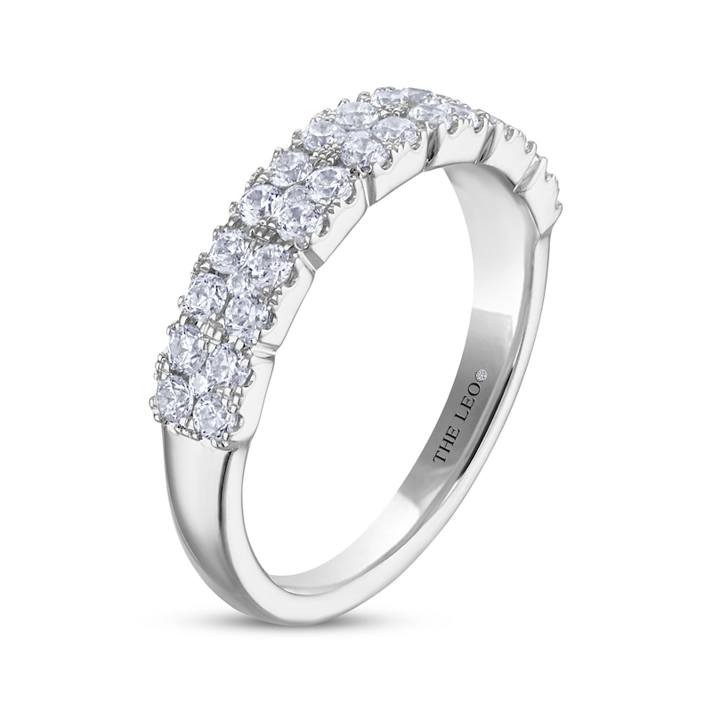 Main Image 2 of THE LEO Diamond Two-Row Anniversary Band 3/4 ct tw 14K White Gold