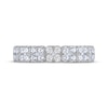 Thumbnail Image 3 of THE LEO Diamond Two-Row Anniversary Band 3/4 ct tw 14K White Gold