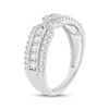 Thumbnail Image 2 of Diamond X-Center Anniversary Ring 1/2 ct tw 10K White Gold