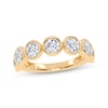 Thumbnail Image 1 of Lab-Grown Diamonds by KAY Seven-Stone Bezel-Set Anniversary Ring 2 ct tw 14K Yellow Gold