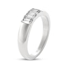 Thumbnail Image 2 of THE LEO Legacy Lab-Grown Diamond Emerald-Cut Wedding Band 5/8 ct tw 14K White Gold