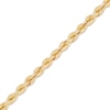 Thumbnail Image 2 of Solid Silk Rope Chain Necklace 3mm 14K Yellow Gold 22&quot;