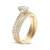 Thumbnail Image 2 of Oval-Cut Diamond Curve Bridal Set 7/8 ct tw 10K Yellow Gold