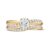 Thumbnail Image 3 of Oval-Cut Diamond Curve Bridal Set 7/8 ct tw 10K Yellow Gold