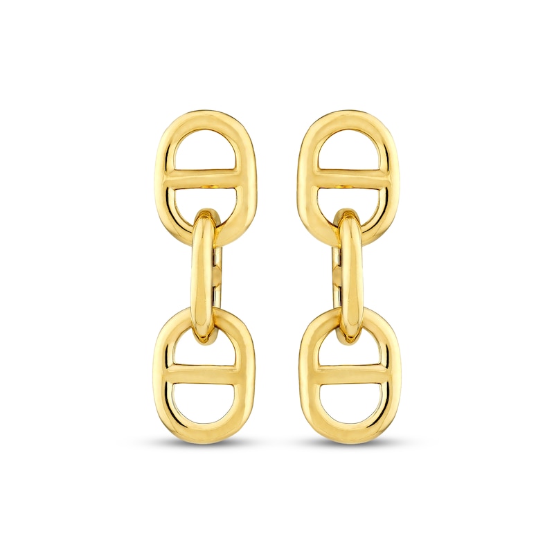 Main Image 2 of Mariner Link Drop Earrings 14K Yellow Gold