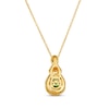 Thumbnail Image 3 of Le Vian Chocolate Twist Emerald Necklace 1/5 ct tw Diamonds 14K Honey Gold 19&quot;