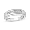 Thumbnail Image 0 of Men’s Square-Cut Diamond Wedding Band 1/2 ct tw 10K White Gold