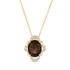 Thumbnail Image 1 of Le Vian Chocolate Quartz Necklace 1/6 ct tw Diamonds 14K Honey Gold 20&quot;