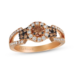 Le Vian Chocolate Diamond Ring 5/8 ct tw 14K Strawberry Gold